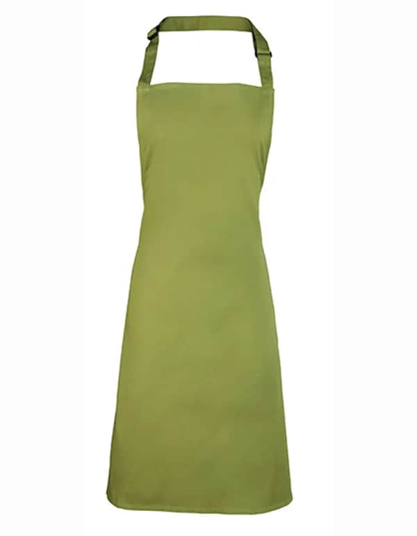 Colours Collection Bib Apron - Oasis Green (ca. Pantone 371C)