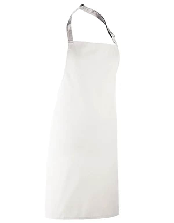 Colours Collection Bib Apron - White
