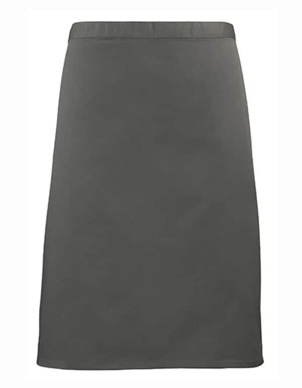 Colours Collection Mid Length Apron - Dark Grey (ca. Pantone 431C)
