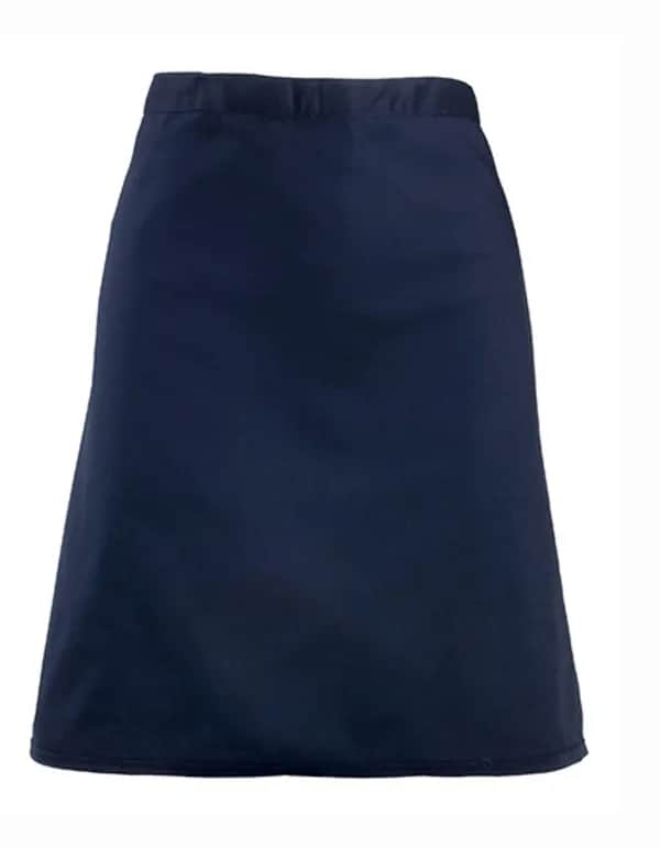 Colours Collection Mid Length Apron - Navy (ca. Pantone 2766C)