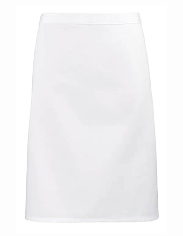 Colours Collection Mid Length Apron - White