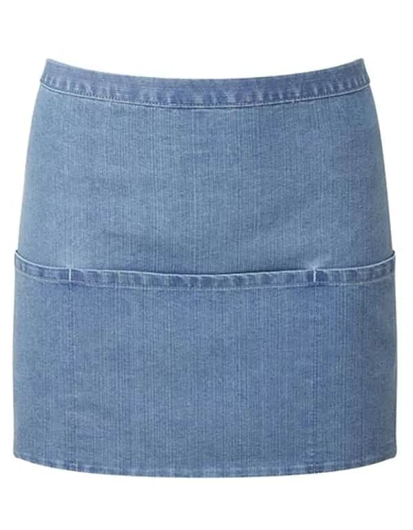 Colours Collection 3-Pocket Apron - Blue Denim (ca. Pantone 2166C)
