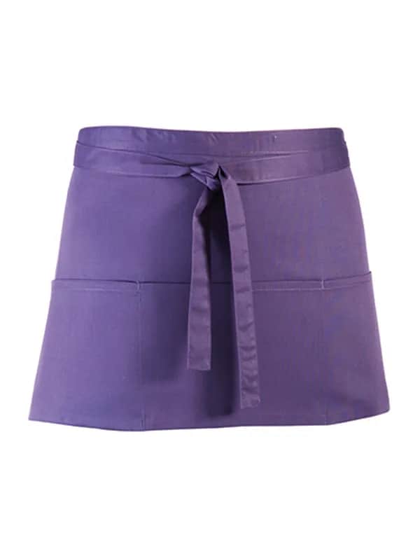 Colours Collection 3-Pocket Apron - Purple (ca. Pantone 269C)