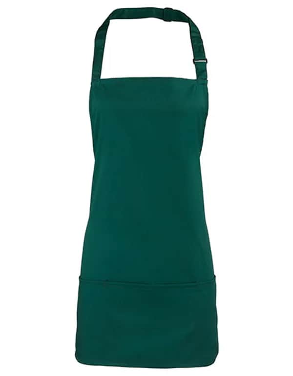 Colours 2 in 1 Apron - Bottle Green (ca. Pantone 7736C)