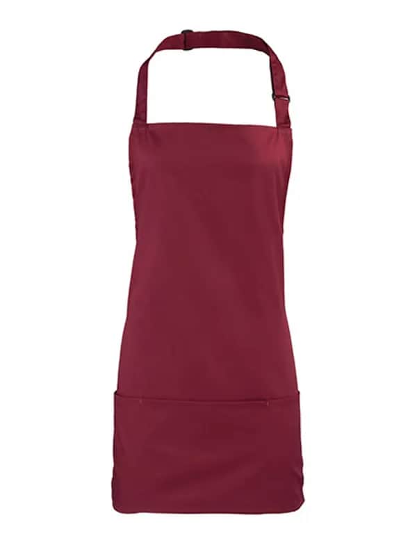 Colours 2 in 1 Apron - Burgundy (ca. Pantone 209C)