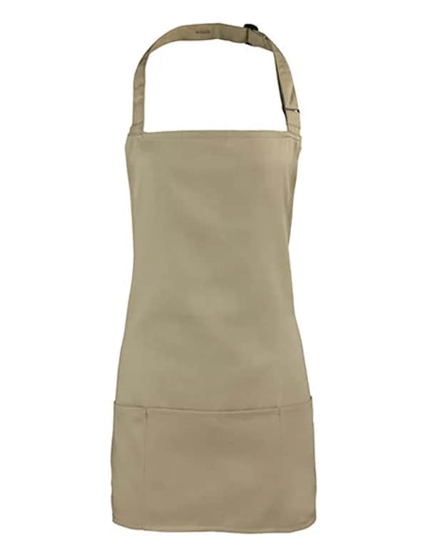 Colours 2 in 1 Apron - Khaki (ca. Pantone 7536C)