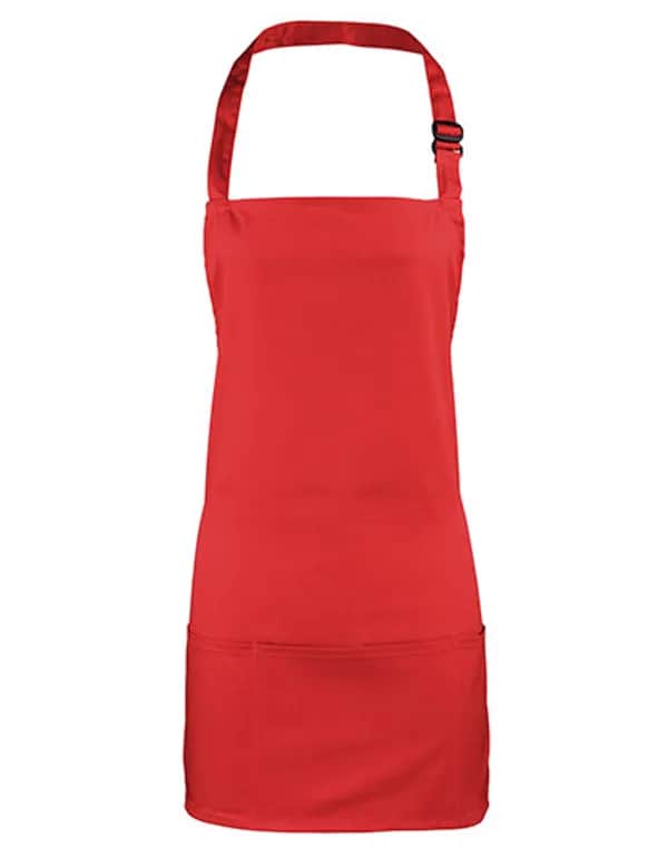 Colours 2 in 1 Apron - Red (ca. Pantone 201C)