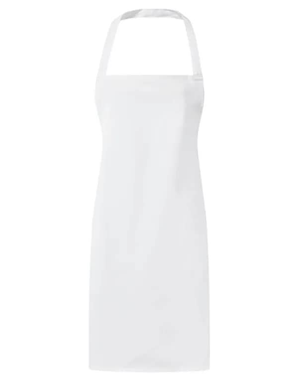 Essential Bib Apron - White
