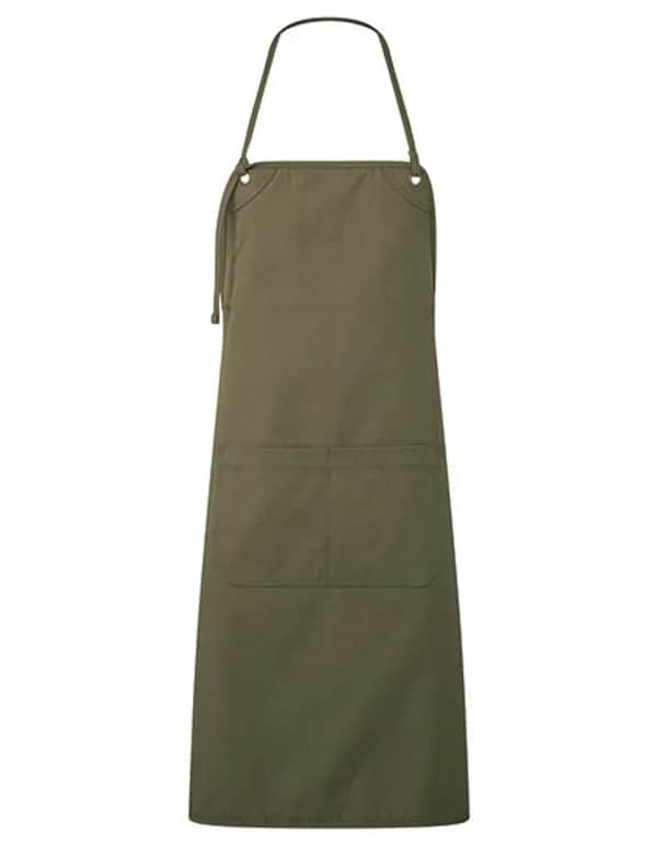 Artisan´s Choice Double Pocket Canvas Apron - Olive (ca. Pantone 7763C)