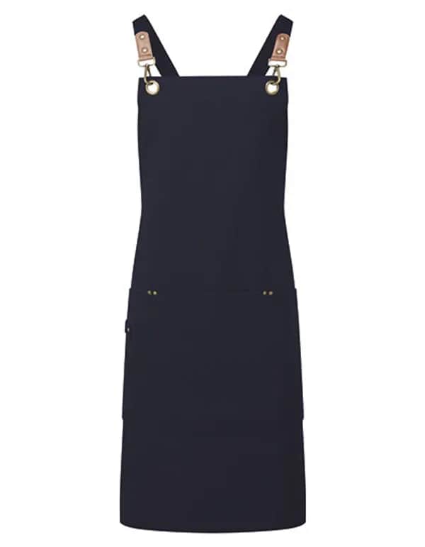 Clip n Clasp Cross-Back Bib Apron - Navy (ca. Pantone 533C)