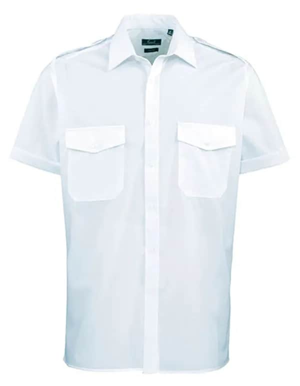 Pilot Shirt Short Sleeve - Light Blue (ca. Pantone 2717C)