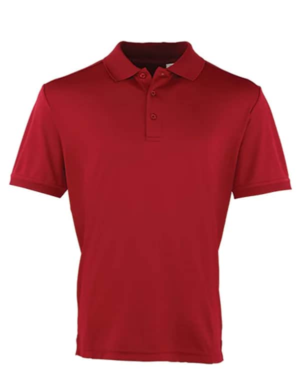 Men´s Coolchecker® Piqué Polo - Burgundy (ca. Pantone 216C)
