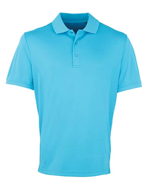 Men´s Coolchecker® Piqué Polo - Turquoise (ca. Pantone 312C)