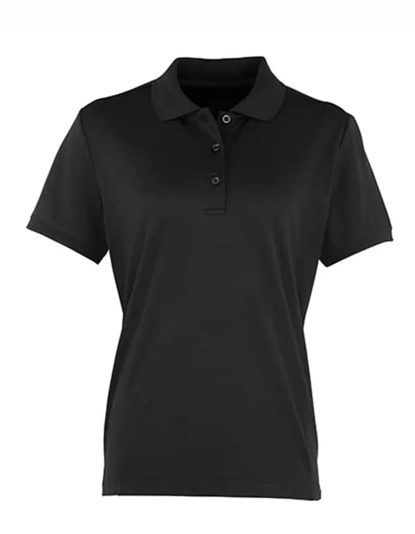 Women´s Coolchecker® Piqué Polo - Black (ca. Pantone Black C)