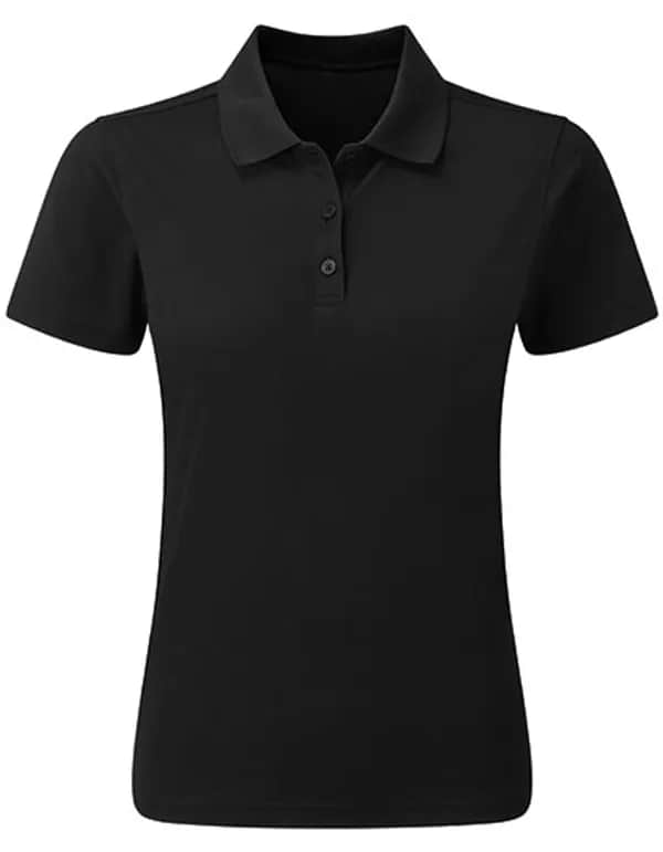 Women´s Spun-Dyed Polo Shirt - Black (ca. Pantone Black C)