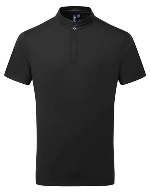 Essential ´Coolchecker®´ Chefs Shirt - Short Sleeve - Black