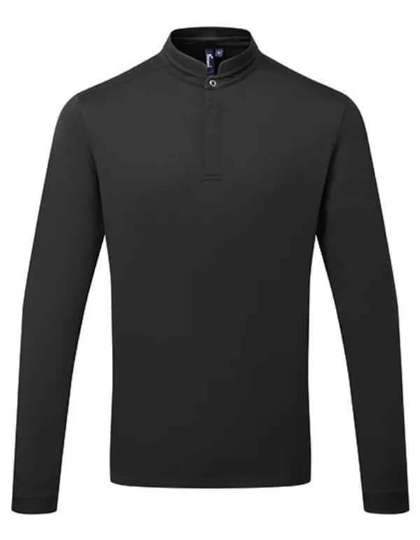 Essential ´Coolchecker®´ Chefs Shirt - Long Sleeve - Black