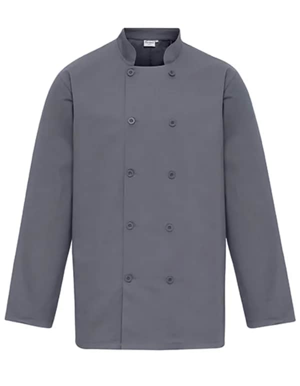 Long Sleeve Chef´s Jacket - Steel (ca. Pantone 7545C)