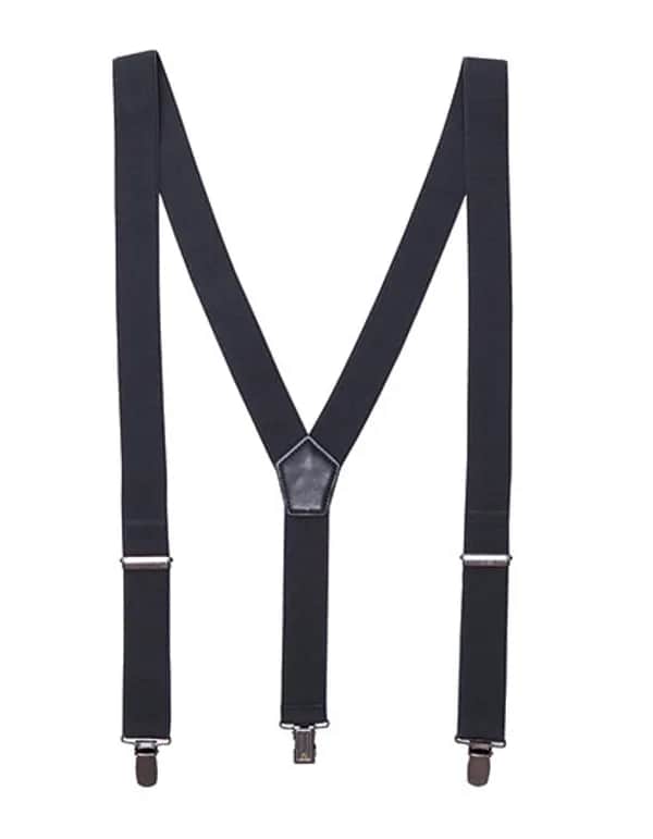Clip On Trousers Braces/Suspenders - Steel (ca. Pantone Cool Grey 11C)