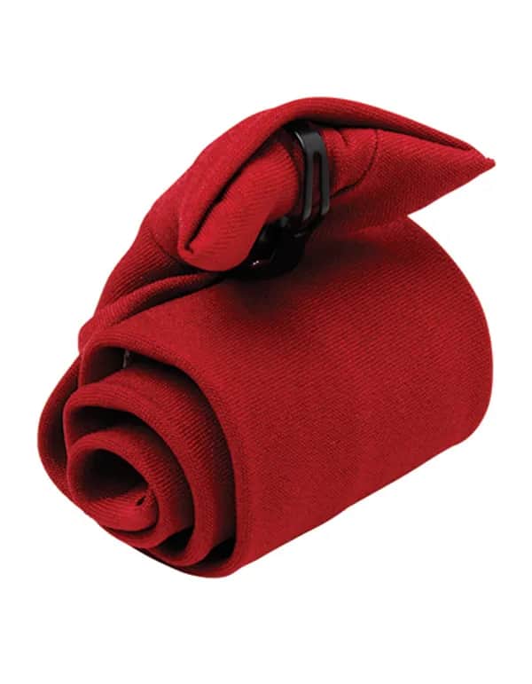 Clip-on Tie - Burgundy (ca. Pantone 216C)