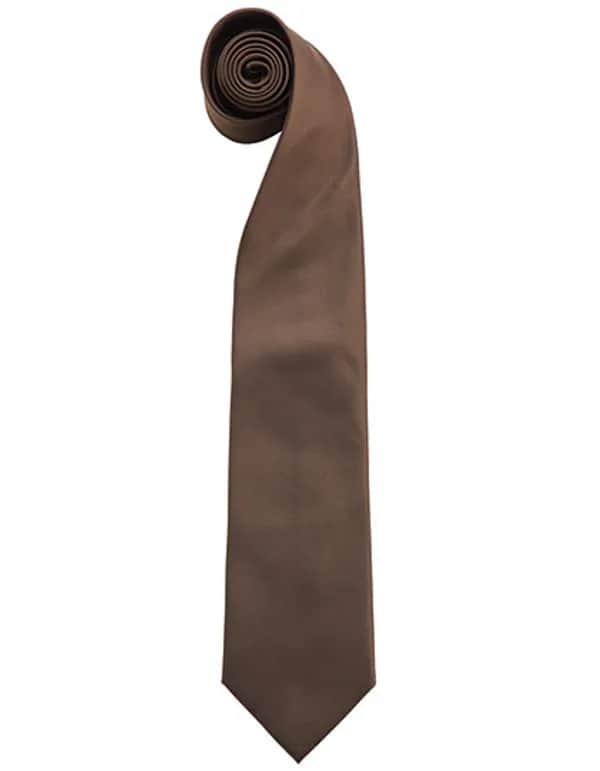 Colours Orginals Fashion Tie - Brown (ca. Pantone 476C)