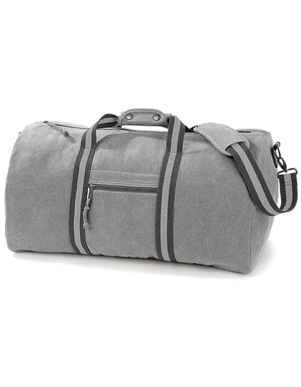 Vintage Canvas Holdall - Vintage Light Grey