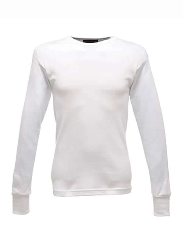 Thermal Long Sleeve Vest - White