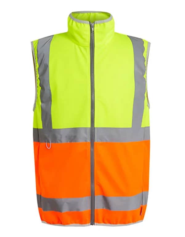 Pro Hi-Vis Full Zip Gilet - Yellow/Orange