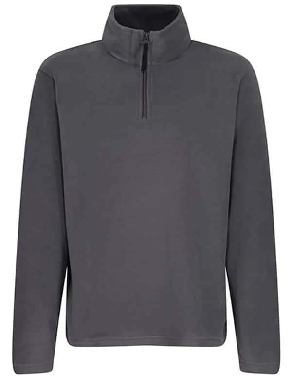 Micro Zip Neck - Seal Grey (Solid)