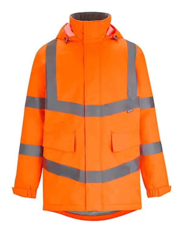 Hi-Vis Pro Contract Dover Parka Jacket - Orange