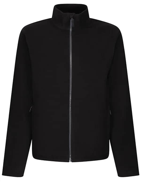 Honestly Made Recycled Full Zip Microfleece - Black