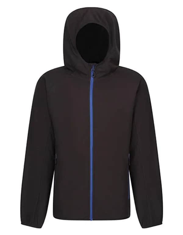 Navigate Hooded Full Zip Fleece - Black/New Royal