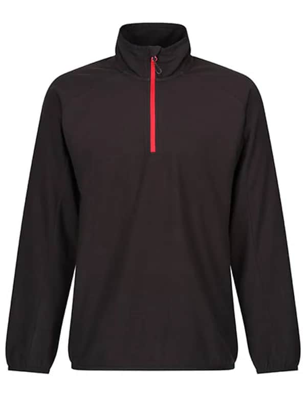 Navigate Half Zip Fleece - Black/Classic Red