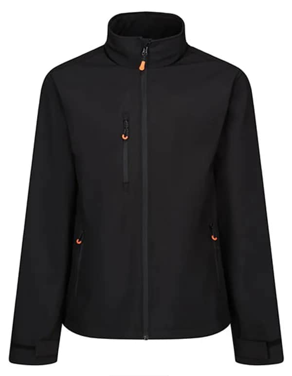 Thermogen Powercell 5000 Heated Softshell Jacket - Black/Magma Orange