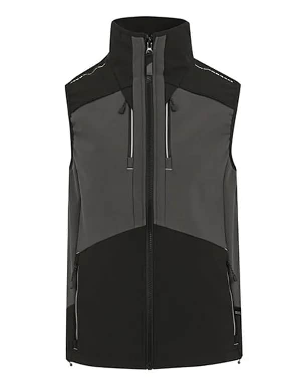 4TEX Stretch 3-Layer Softshell Bodywarmer - Slate Grey/Black