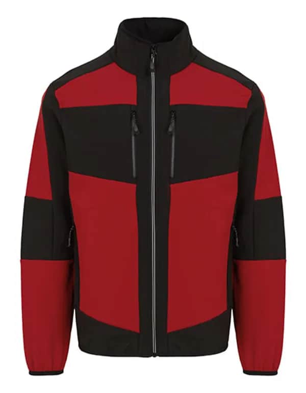 E-volve Unisex 2-Layer Softshell Jacket - Classic Red/Black