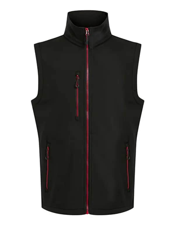 Navigate 2-Layer Softshell Bodywarmer - Black/Classic Red