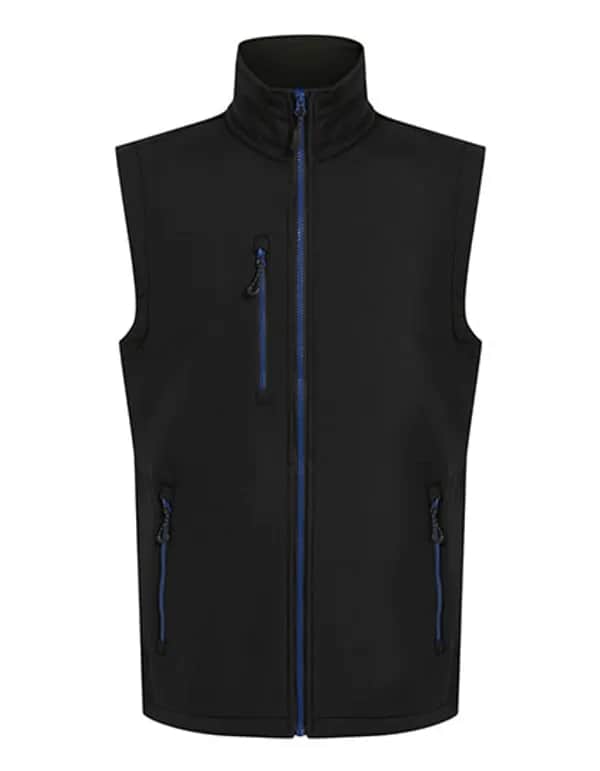 Navigate 2-Layer Softshell Bodywarmer - Black/New Royal