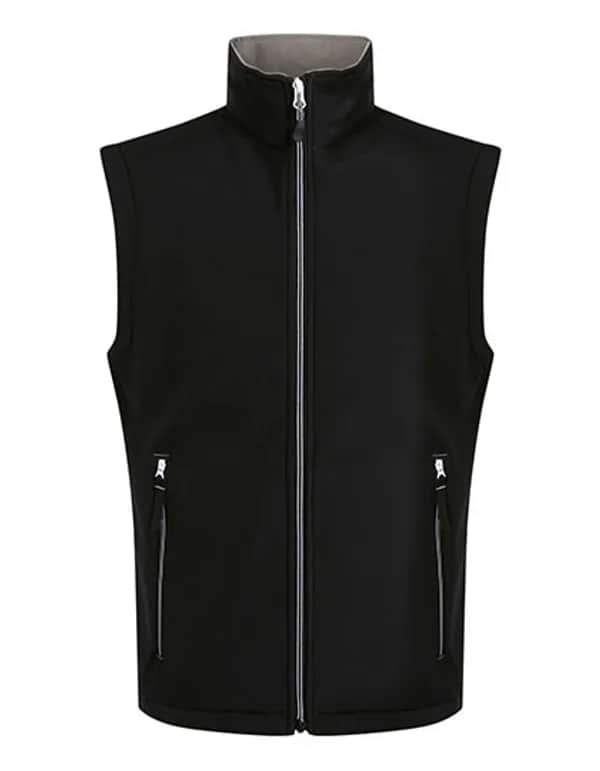 Ascender 2-Layer Softshell Bodywarmer - Black/Mineral Grey