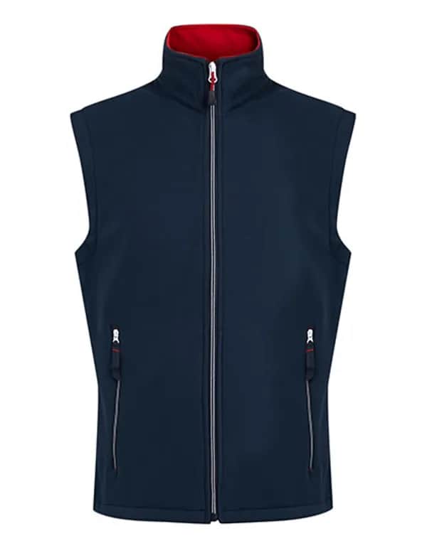 Ascender 2-Layer Softshell Bodywarmer - Navy/Classic Red