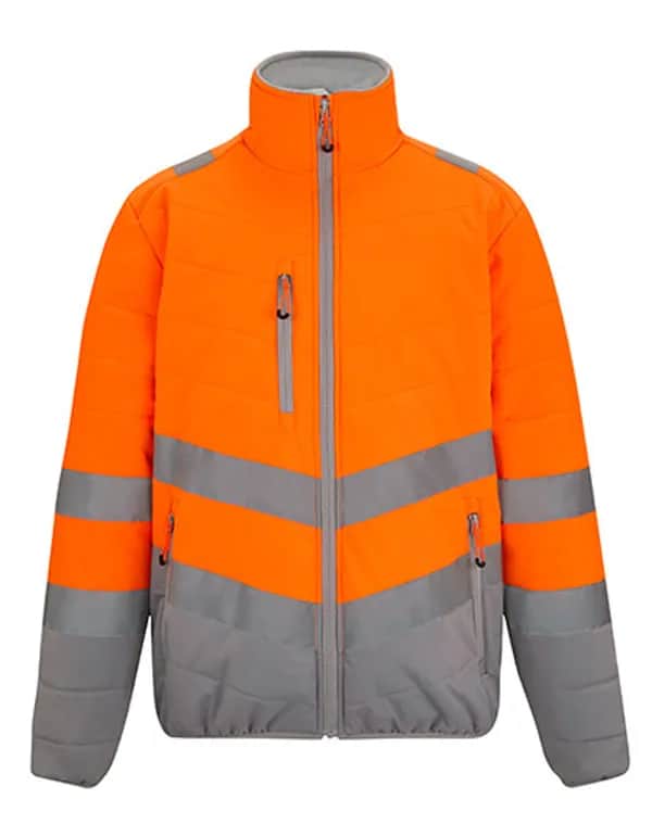 Hi-Vis 2-Tone Thermal Baffle Jacket - Orange