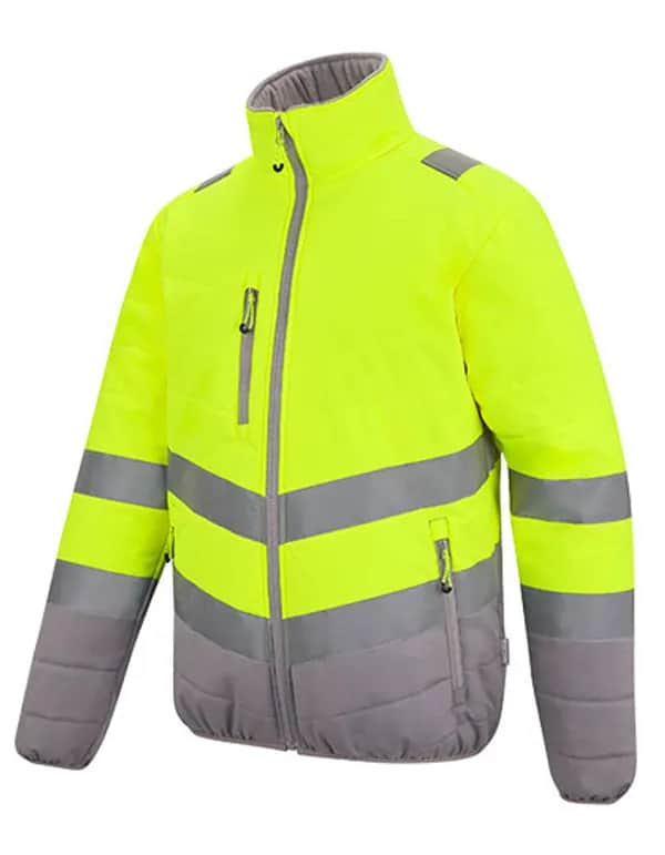 Hi-Vis 2-Tone Thermal Baffle Jacket - Yellow
