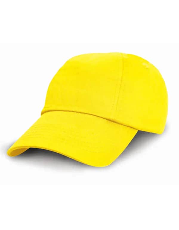 Junior Low Profile Cotton Cap - Yellow
