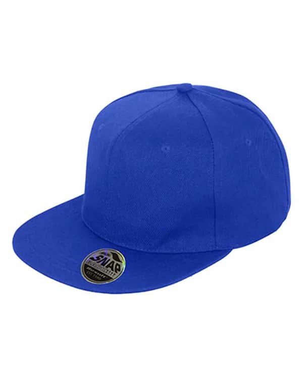 Bronx Original Flat Peak Snapback Cap - Sapphire Blue
