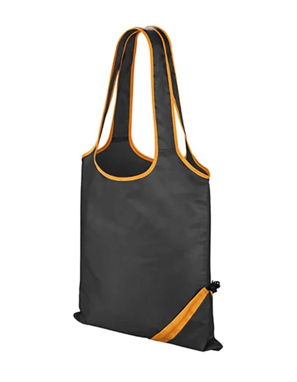 Compact Shopper - Black/Orange