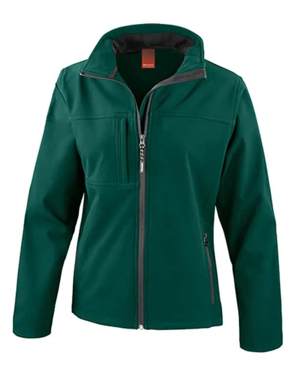 Women´s Recycled 3-Layer Classic Softshell Jacket - Bottle Green