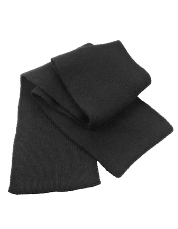 Classic Heavy Knit Scarf - Black