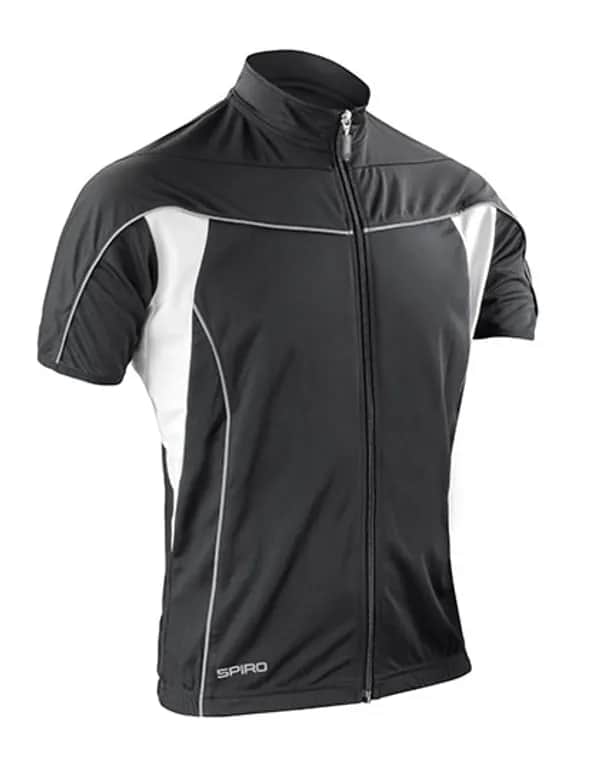 Men´s Bikewear Full Zip Performance Top - Black/White