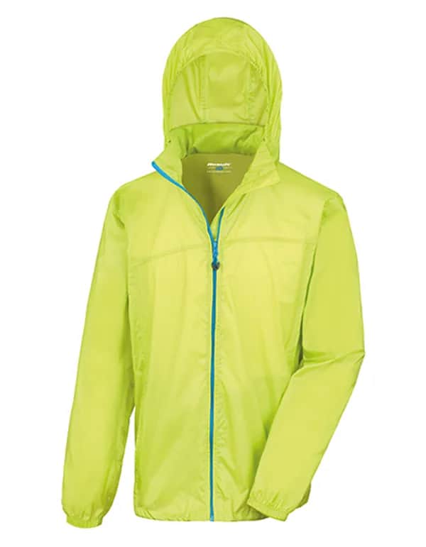Urban HDi Quest Lightweight Stowable Jacket - Lime/Royal