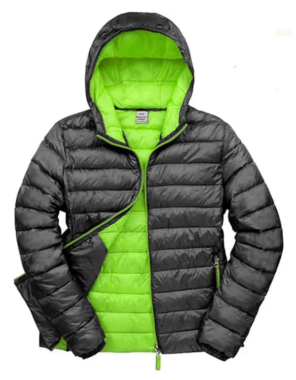 Men´s Snow Bird Hooded Jacket - Black/Lime